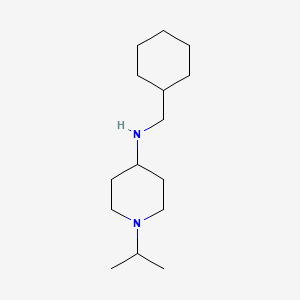 molecular formula C15H30N2 B1462493 N-(cyclohexylmethyl)-1-(propan-2-yl)piperidin-4-amine CAS No. 1038232-80-2