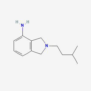 molecular formula C13H20N2 B1462497 2-(3-methylbutyl)-2,3-dihydro-1H-isoindol-4-amine CAS No. 1099643-59-0