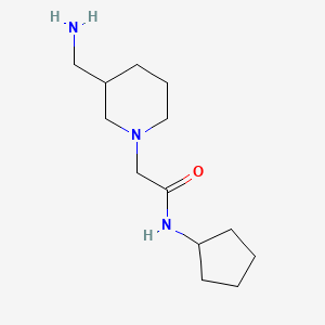 2-[3-(aminomethyl)piperidin-1-yl]-N-cyclopentylacetamide