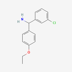 (3-Chlorophenyl)(4-ethoxyphenyl)methanamine