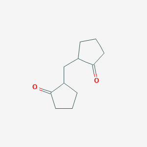 molecular formula C11H16O2 B14625022 2,2'-Methylenedicyclopentanone CAS No. 55100-61-3