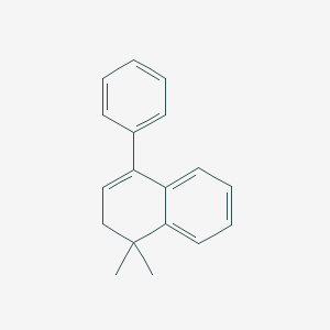 molecular formula C18H18 B14625027 Naphthalene, 1,2-dihydro-1,1-dimethyl-4-phenyl- CAS No. 58978-19-1