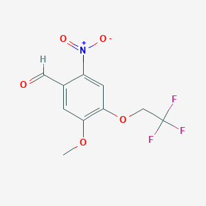 5-Methoxy-2-nitro-4-(2,2,2-trifluoroethoxy)benzaldehyde