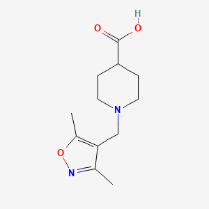 1-[(3,5-Dimethyl-1,2-oxazol-4-yl)methyl]piperidine-4-carboxylic acid