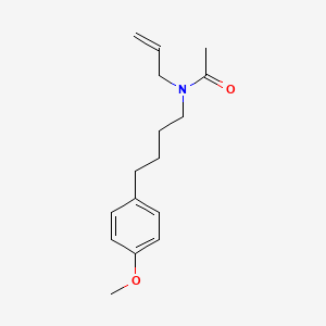 molecular formula C16H23NO2 B14625112 Acetamide, N-[4-(4-methoxyphenyl)butyl]-N-2-propenyl- CAS No. 59181-41-8