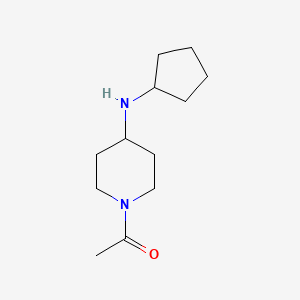 1-[4-(Cyclopentylamino)piperidino]-1-ethanone