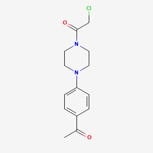1-[4-(4-Acetylphenyl)piperazin-1-yl]-2-chloroethanone