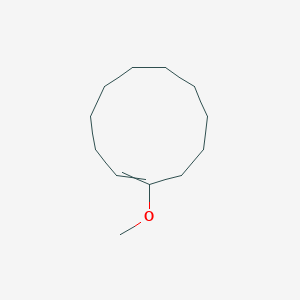 molecular formula C12H22O B14625172 Cycloundecene, 1-methoxy- CAS No. 57620-91-4