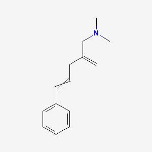 molecular formula C14H19N B14625225 N,N-Dimethyl-2-methylidene-5-phenylpent-4-en-1-amine CAS No. 57217-30-8