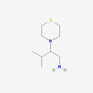 3-Methyl-2-(thiomorpholin-4-yl)butan-1-amine