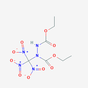 molecular formula C7H11N5O10 B14625250 Diethyl 1-(trinitromethyl)hydrazine-1,2-dicarboxylate CAS No. 58300-48-4