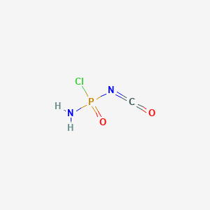molecular formula CH2ClN2O2P B14625277 Phosphoramidisocyanatidic chloride CAS No. 58188-56-0