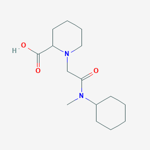 1-{[Cyclohexyl(methyl)carbamoyl]methyl}piperidine-2-carboxylic acid