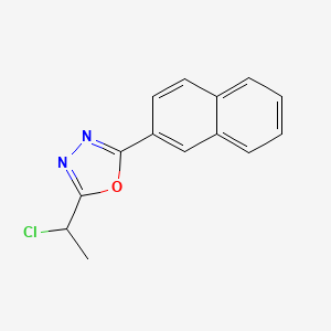 2-(1-Chloroethyl)-5-(naphthalen-2-yl)-1,3,4-oxadiazole