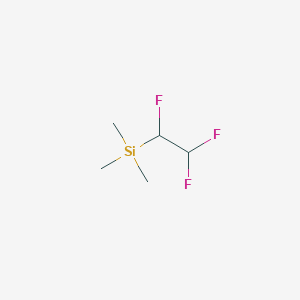 molecular formula C5H11F3Si B14625334 Trimethyl(1,2,2-trifluoroethyl)silane CAS No. 55364-35-7