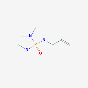 molecular formula C8H20N3OP B14625336 Phosphoric triamide, pentamethyl-2-propenyl- CAS No. 57041-73-3