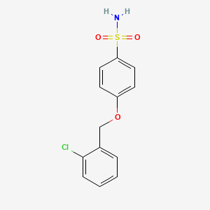 4-[(2-Chlorophenyl)methoxy]benzene-1-sulfonamide