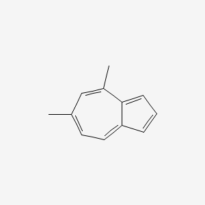 molecular formula C12H12 B14625343 Azulene, 4,6-dimethyl- CAS No. 56594-78-6