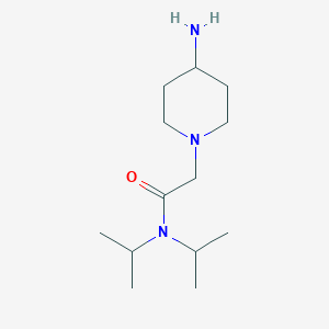 2-(4-aminopiperidin-1-yl)-N,N-bis(propan-2-yl)acetamide