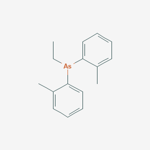 molecular formula C16H19As B14625365 Ethylbis(2-methylphenyl)arsane CAS No. 58194-53-9
