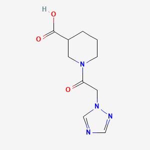 1-(2-(1H-1,2,4-triazol-1-yl)acetyl)piperidine-3-carboxylic acid