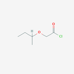 molecular formula C6H11ClO2 B14625392 [(Butan-2-yl)oxy]acetyl chloride CAS No. 56680-73-0