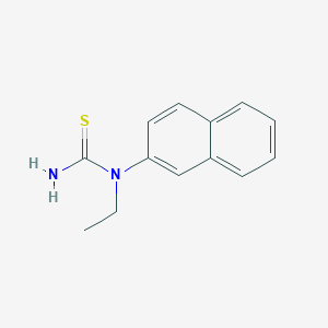 molecular formula C13H14N2S B14625435 N-Ethyl-N-naphthalen-2-ylthiourea CAS No. 58474-03-6