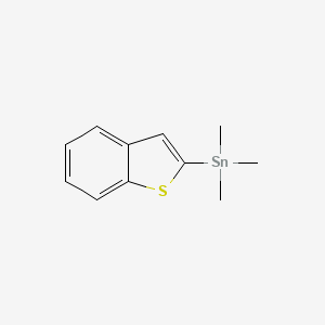 molecular formula C11H14SSn B14625442 Stannane, benzo[b]thien-2-yltrimethyl- CAS No. 57083-16-6
