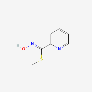 molecular formula C7H8N2OS B14625453 methyl (2Z)-N-hydroxypyridine-2-carboximidothioate 