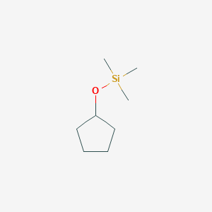 molecular formula C8H18OSi B14625464 Trimethylsilyloxycyclopentane CAS No. 56859-54-2