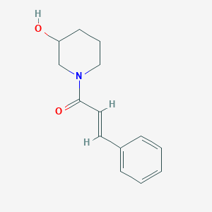 molecular formula C14H17NO2 B1462547 (2E)-1-(3-hydroxypiperidin-1-yl)-3-phenylprop-2-en-1-one CAS No. 1609486-35-2