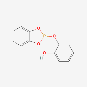 molecular formula C12H9O4P B14625479 2-[(2H-1,3,2-Benzodioxaphosphol-2-yl)oxy]phenol CAS No. 57559-06-5