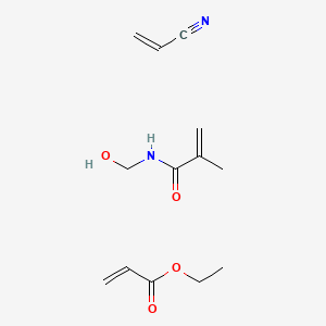 molecular formula C13H20N2O4 B14625482 ethyl prop-2-enoate;N-(hydroxymethyl)-2-methylprop-2-enamide;prop-2-enenitrile CAS No. 57447-94-6
