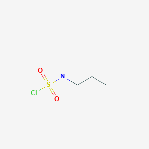 molecular formula C5H12ClNO2S B1462550 N-methyl-N-(2-methylpropyl)sulfamoyl chloride CAS No. 263169-14-8