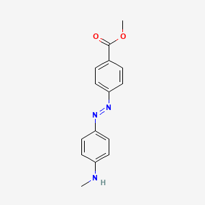 molecular formula C15H15N3O2 B14625539 Methyl 4-((4-(methylamino)phenyl)azo)benzoate CAS No. 58562-37-1