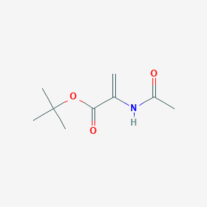 molecular formula C9H15NO3 B14625552 tert-Butyl 2-acetamidoprop-2-enoate CAS No. 57001-46-4