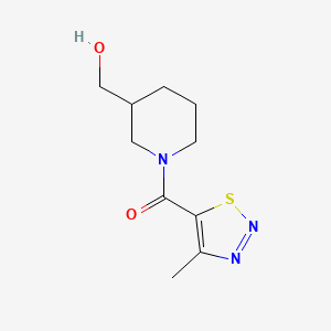 [1-(4-Methyl-1,2,3-thiadiazole-5-carbonyl)piperidin-3-yl]methanol