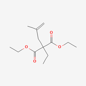 molecular formula C13H22O4 B14625610 Diethyl ethyl(2-methylprop-2-en-1-yl)propanedioate CAS No. 56640-39-2