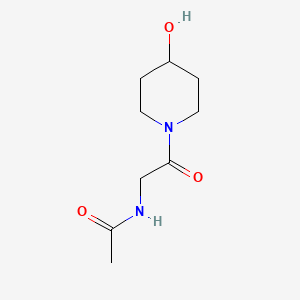 N-[2-(4-hydroxypiperidin-1-yl)-2-oxoethyl]acetamide