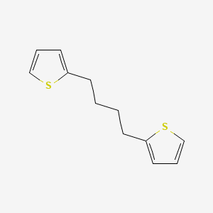molecular formula C12H14S2 B14625642 Thiophene, 2,2'-(1,4-butanediyl)bis- CAS No. 57640-14-9