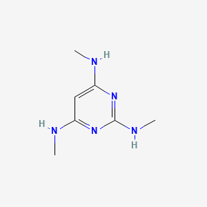 molecular formula C7H13N5 B14625647 N~2~,N~4~,N~6~-Trimethylpyrimidine-2,4,6-triamine CAS No. 56797-20-7