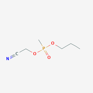molecular formula C6H12NO3P B14625672 Cyanomethyl propyl methylphosphonate CAS No. 58263-96-0