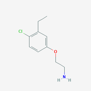 molecular formula C10H14ClNO B1462569 2-(4-Chloro-3-ethylphenoxy)-ethylamine CAS No. 1094468-26-4
