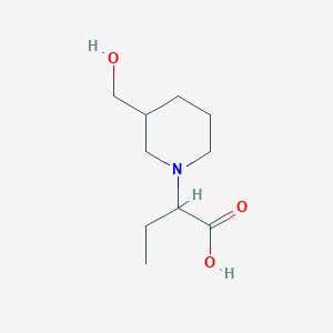 2-[3-(Hydroxymethyl)piperidin-1-yl]butanoic acid