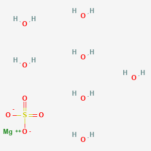 molecular formula H14MgO11S B146258 Magnesium sulfate heptahydrate CAS No. 10034-99-8