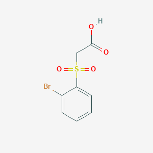 molecular formula C8H7BrO4S B14625866 (2-Bromobenzene-1-sulfonyl)acetic acid CAS No. 56726-22-8
