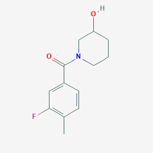 molecular formula C13H16FNO2 B1462602 (3-Fluoro-4-methylphenyl)(3-hydroxypiperidin-1-yl)methanone CAS No. 1157106-15-4