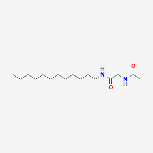 molecular formula C16H32N2O2 B14626045 N~2~-Acetyl-N-dodecylglycinamide CAS No. 55477-89-9