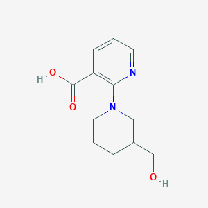 2-(3-(Hydroxymethyl)piperidin-1-yl)nicotinic acid