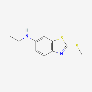 molecular formula C10H12N2S2 B14626096 N-Ethyl-2-(methylsulfanyl)-1,3-benzothiazol-6-amine CAS No. 57310-88-0